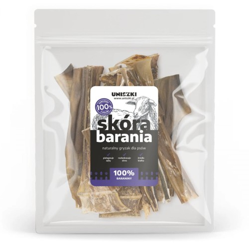 UNISZKI Skóra barania 100g Przysmaki dla psa