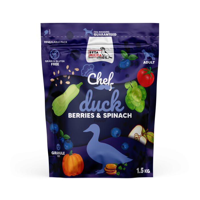 Syta Micha Karma sucha CHEF Kaczka 1,5kg