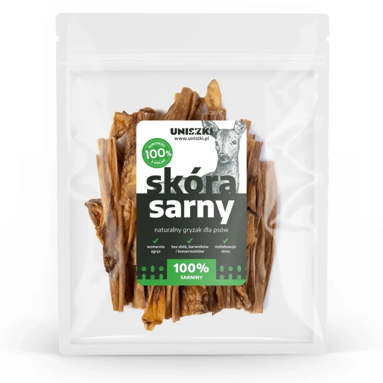 UNISZKI Skóra sarny 100g Przysmaki dla psa