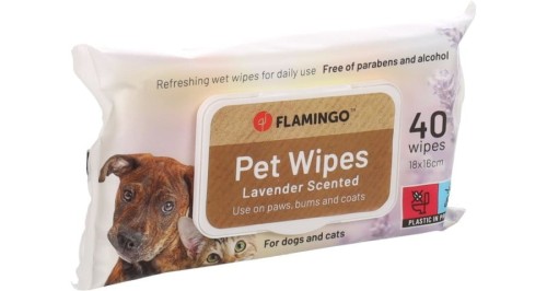 Flamingo Chusteczki pielęgnacyjne lawenda 18x16cm 40szt