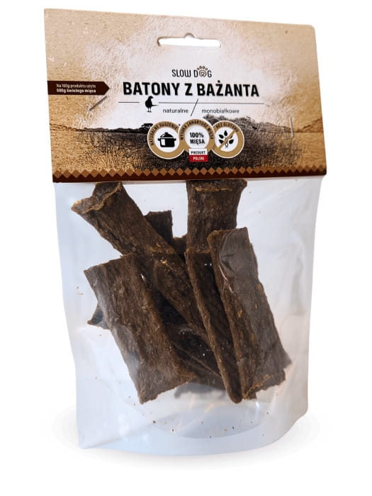 SLOW DOG Batony z bażanta 100g Przysmak dla psa
