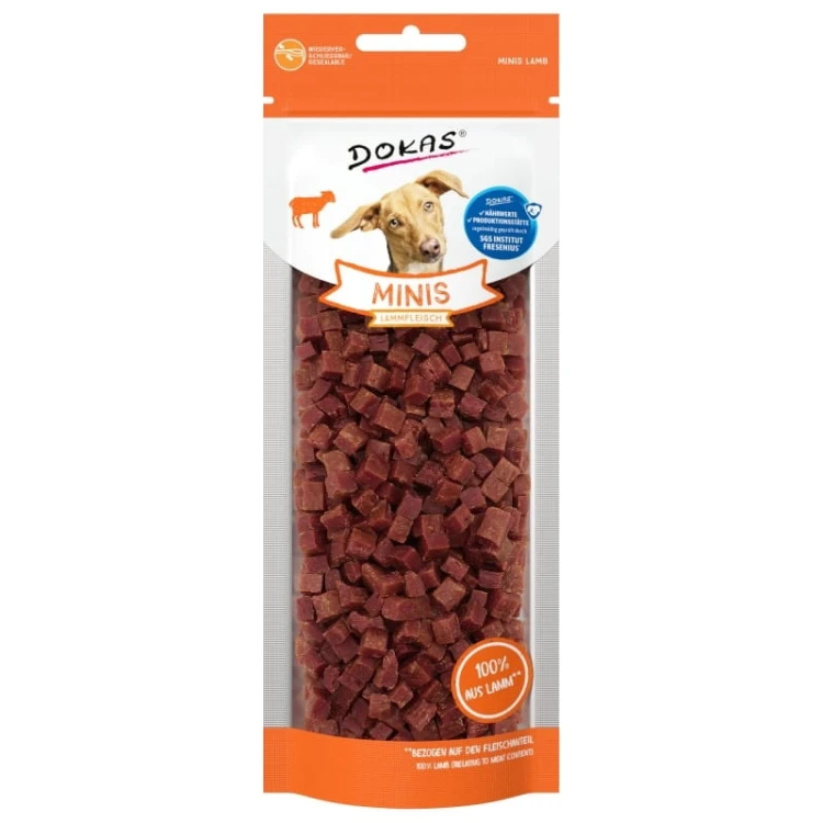 DOKAS Minis Jagnięcina 70g Przysmaki dla psa