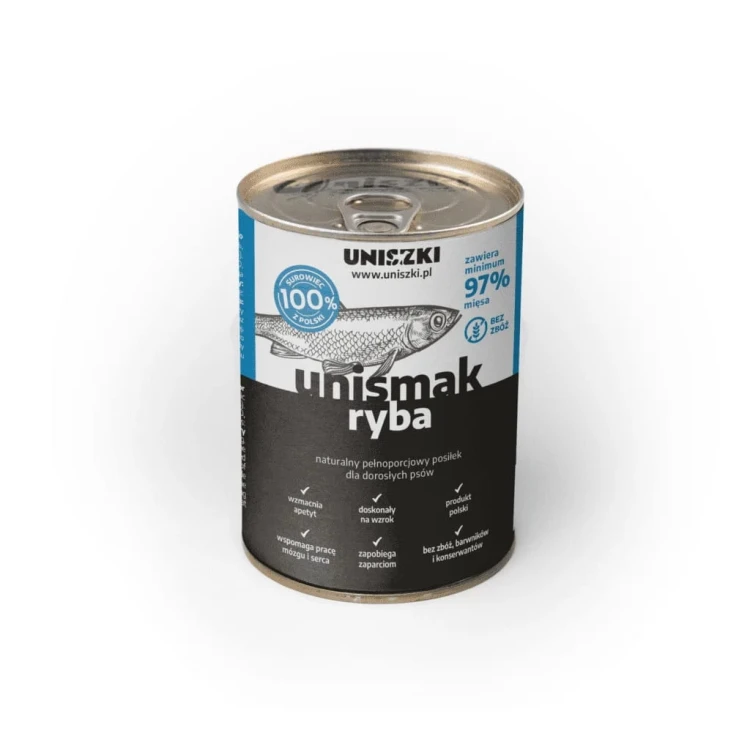 UNISZKI karma mokra dla psa UNIsmak ryba 800g