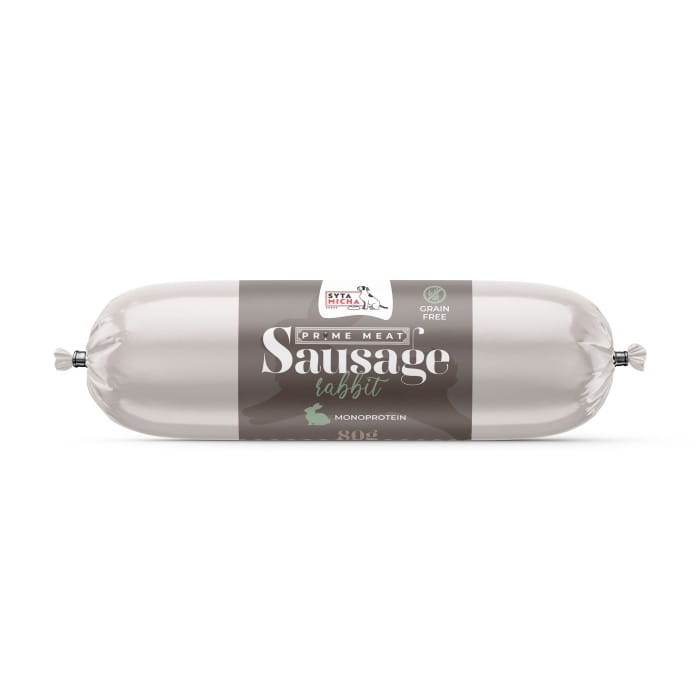 Syta Micha Prime Meat Sausage Królik 80g Przysmak dla psa