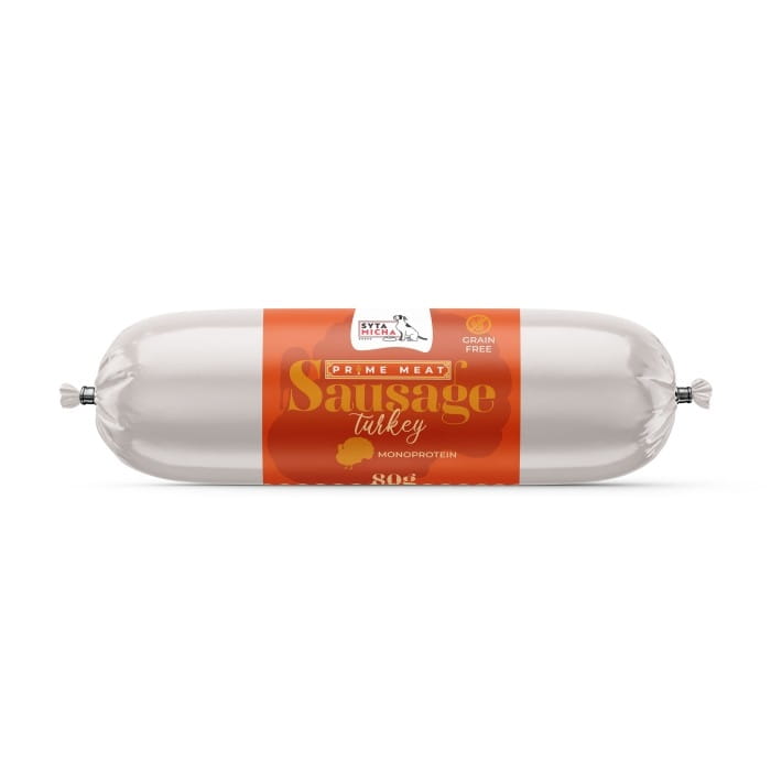 Syta Micha Prime Meat Sausage Indyk 80g Przysmak dla psa
