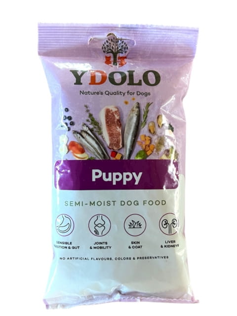 YDOLO Puppy - wieprzowina Iberico i ryby - karma półwilgotna dla szczeniąt  100g