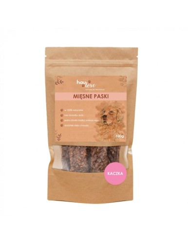 HAULOVE Mięsne Paski - Kaczka 100g Przysmaki dla psa