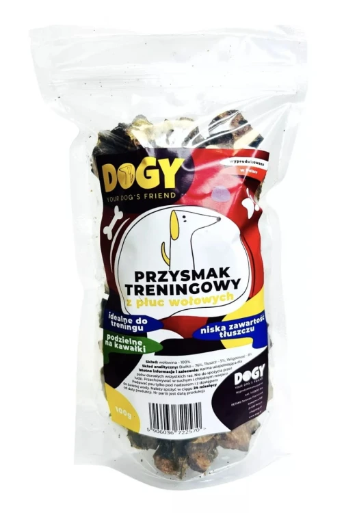 DOGY Przysmak Treningowy z Płuc Wołowych 100g