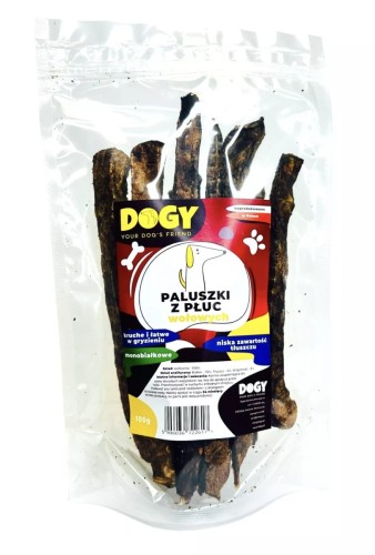 DOGY Paluszki z płuc wołowych 100g