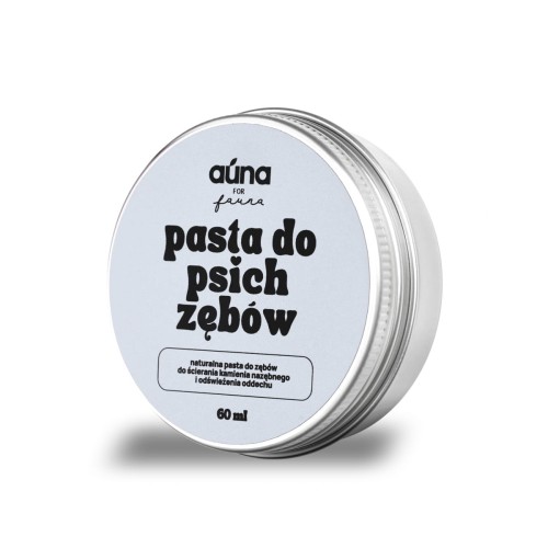AUNA PASTA do psich zębów 30 ml KOKOS - BANAN neutralizuje zapach i usuwa kamień