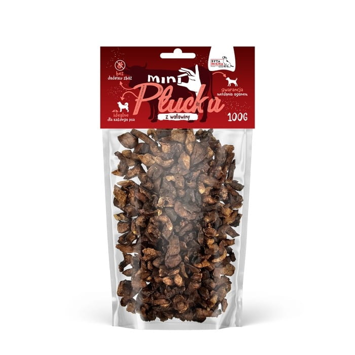 Syta Micha MINI Płucka wołowe 100g Przysmak dla psa