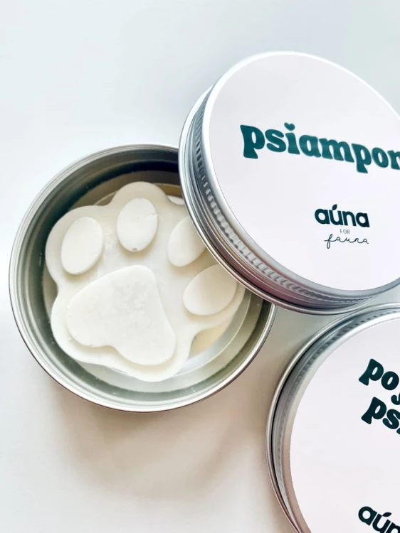 AUNA PSIAMPON kokosowy do mycia łapek i całego pupila 60 g