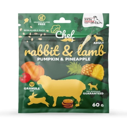 Syta Micha Karma sucha CHEF królik z jagniecina 60g