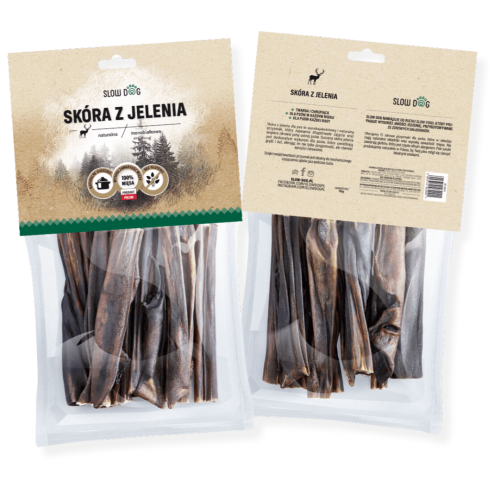 SLOW DOG Skóra z jelenia 100g Przysmak dla psa