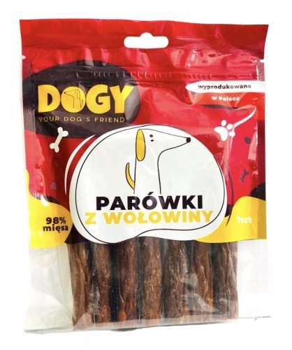 DOGY Parówki z wołowiny 7 szt