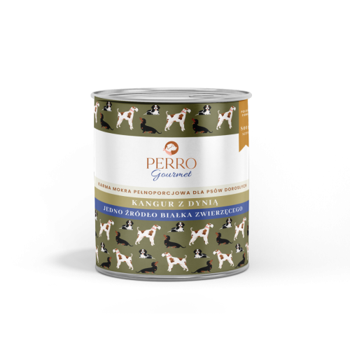 PERRO Gourmet Kangur z dynią karma mokra dla psów dorosłych 800g