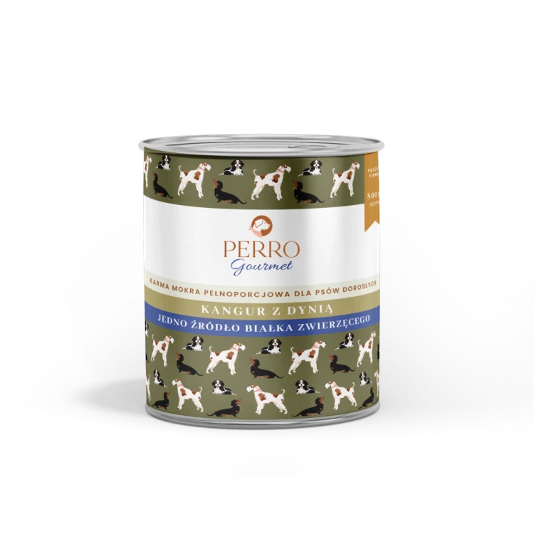 PERRO Gourmet Kangur z dynią karma mokra dla psów dorosłych 800g