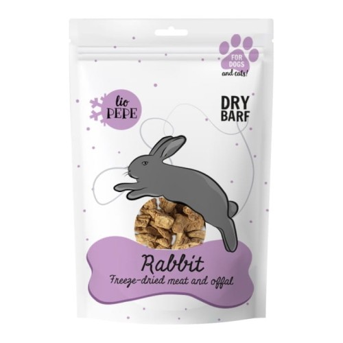 Paka Zwierzaka Przysmak Lio PEPE Rabbit (królicza wątróbka) 60g
