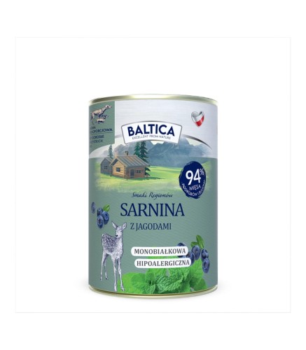 BALTICA Karma mokra Sarnina z jagodami 400g
