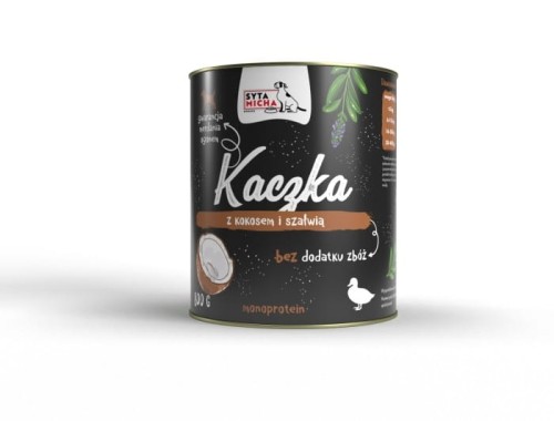 Syta Micha Karma mokra dla psa kaczka z kokosem i szałwią 800g