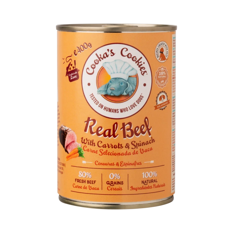 Cooka’s Cookies REAL BEEF Karma mokra dla psów z wołowiną 400g