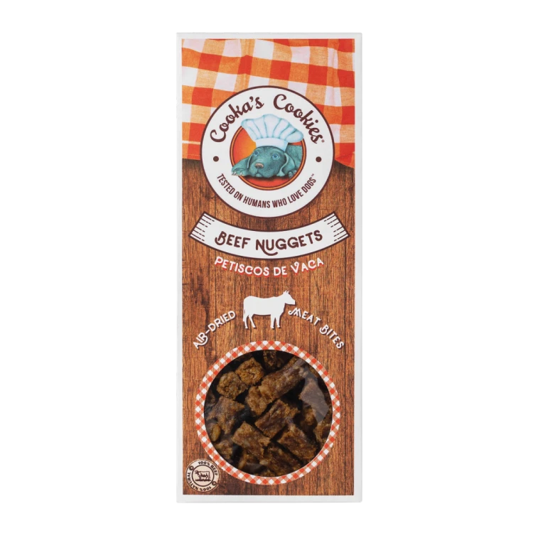 Cooka’s Cookies BEEF NUGGETS Nuggetsy z wołowiny 60g Przysmak dla psa