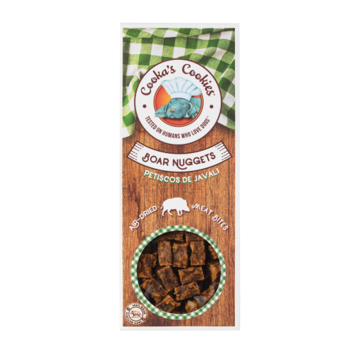 Cooka’s Cookies BOAR NUGGETS Nuggetsy z dzika 60g Przysmak dla psa