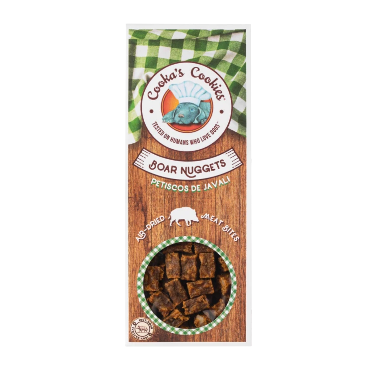 Cooka’s Cookies BOAR NUGGETS Nuggetsy z dzika 60g Przysmak dla psa