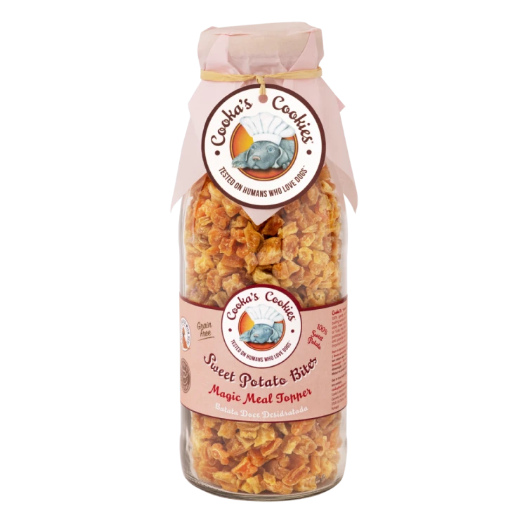Cooka’s Cookies SWEET POTATO BITES Kąski ze słodkiego ziemniaka 250g dla psa