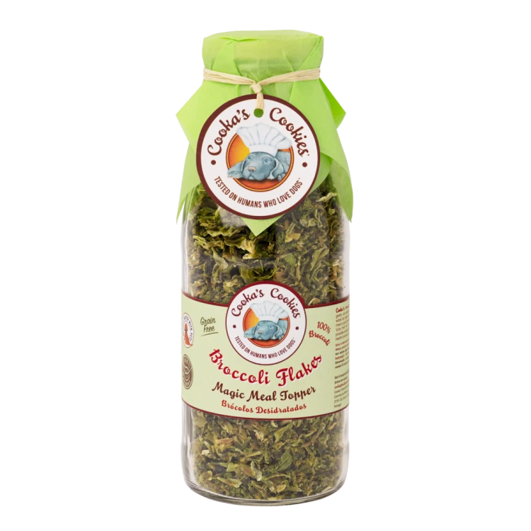 Cooka’s Cookies BROCCOLI FLAKES Płatki z suszonego brokuła 180g dla psa