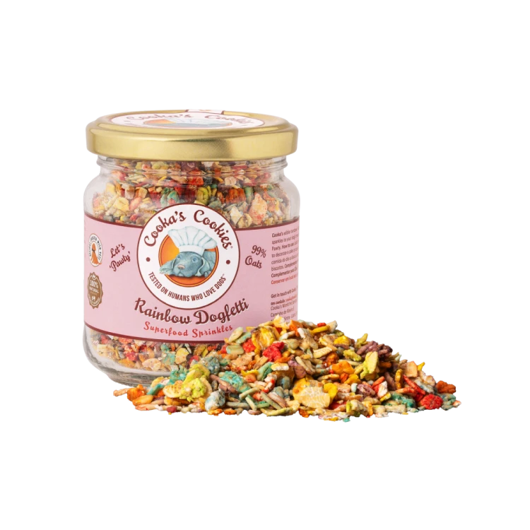 Cooka’s Cookies RAINBOW DOGFETTI  Topper superfoods 90g dla psa