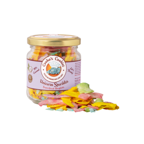 Cooka’s Cookies UNICORN SPARKLES Płatki kokosa z dodatkami Superfood 40g dla psa