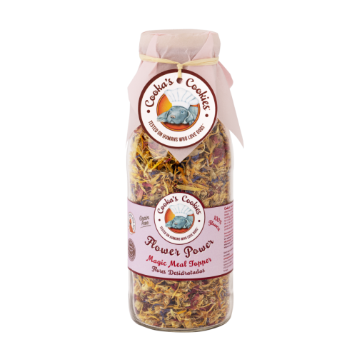 Cooka’s Cookies FLOWER POWER Topper z płatków kwiatów 35g dla psa
