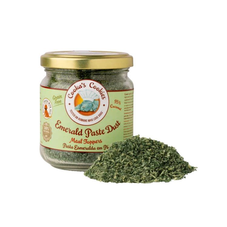 Cooka’s Cookies EMERALD PASTE Topper z kokosa i spiruliny 65g dla psa