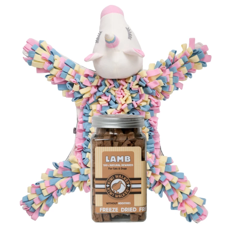 ZESTAW! DOGLEMI Mata węchowa JEDNOROŻEC + Kiwi Walker 100% JAGNIĘCINA liofilizowane smaczki 90g