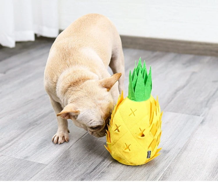 DOGLEMI Zabawka węchowa ANANAS dla psa i kota
