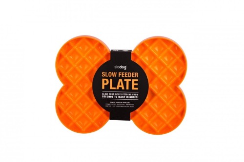 Miska spowalniająca jedzenie SLODOG® pomarańczowa dla psa i kota