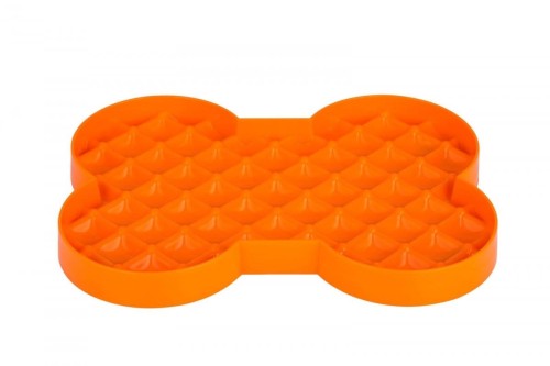 Miska spowalniająca jedzenie SLODOG® pomarańczowa dla psa i kota