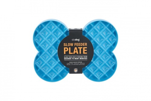 Miska spowalniająca jedzenie SLODOG® turkusowa dla psa i kota