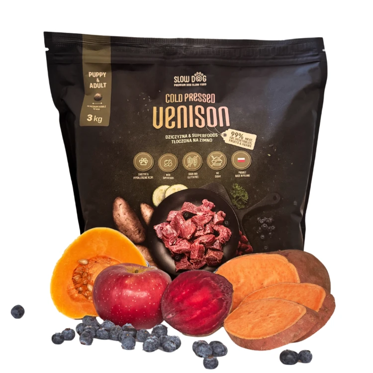 SLOW DOG Karma tłoczona na zimno Dziczyzna &amp; Superfoods 3kg