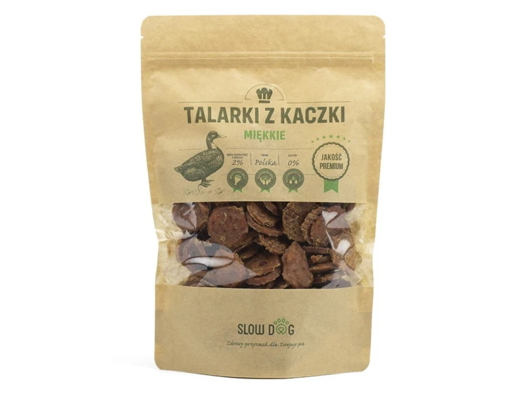 SLOW DOG Talarki z piersi kaczki 250g Przysmak dla psa