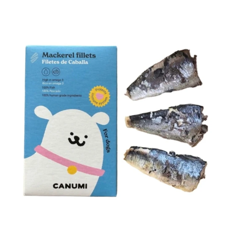 CANUMI Filety z dzikiej makreli atlantyckiej 120g Przysmaki dla psa