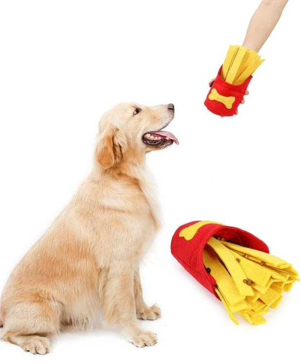 DOGLEMI Zabawka węchowa FRYTKI dla psa i kota