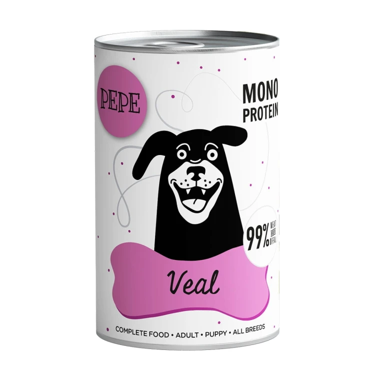 Paka Zwierzaka Karma mokra PEPE VEAL Cielęcina 400g