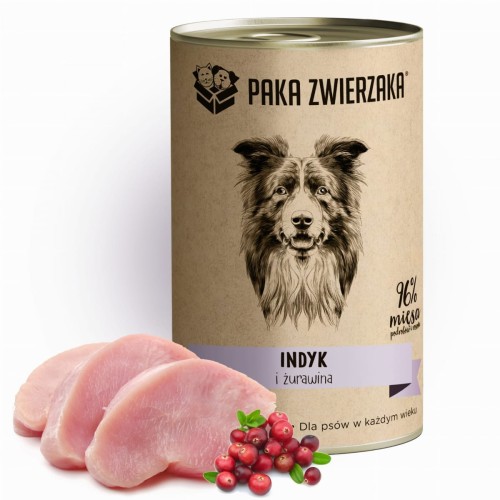 Karma Paka Zwierzaka Karma mokra INDYK i ŻURAWINA 400g