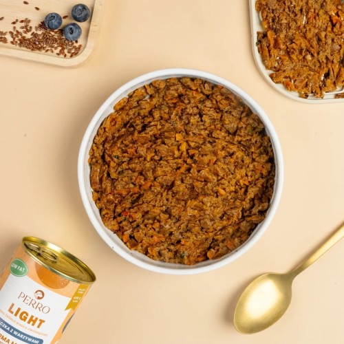 PERRO Karma mokra Light Kaczka z warzywami – karma mokra monobiałkowa formuła dla psów dorosłych 400g