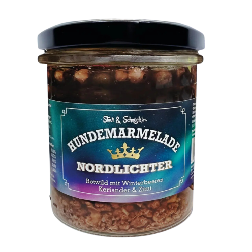 Stevi &amp; Schnück‘s Hundemarmelade Nordlichter DŻEM DOBRY ZORZA POLARNA 275g