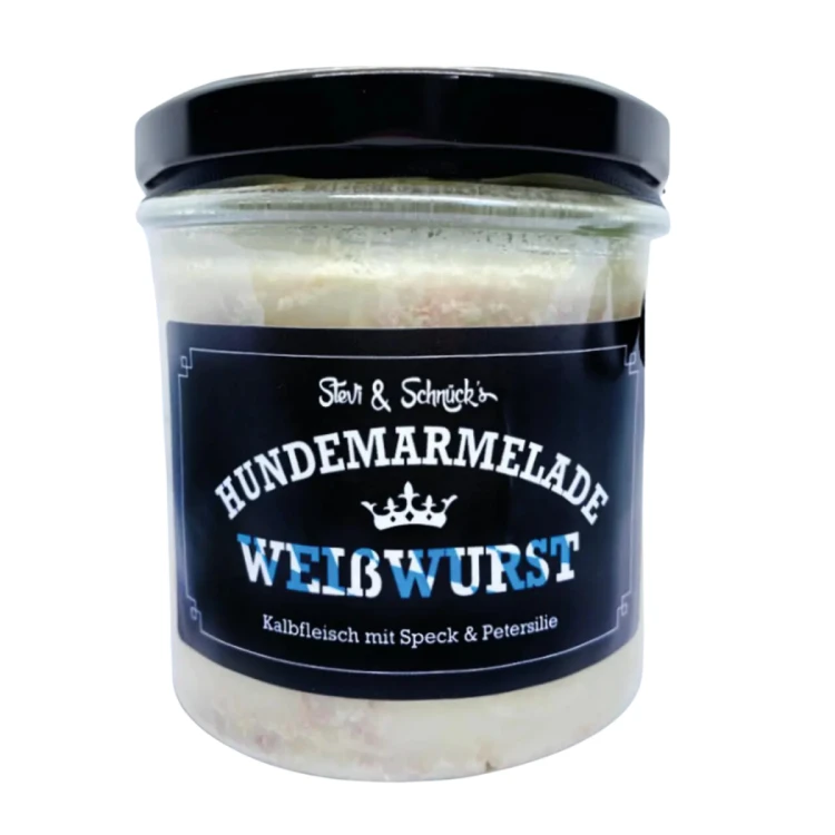 Stevi &amp; Schnück‘s Hundemarmelade Weisswurst DŻEM DOBRY BIAŁA KIEŁBASA 275g