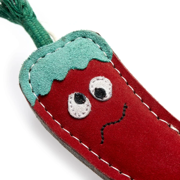 GREEN &amp; WILD'S Chad the Red Hot Chilli Pepper (Papryczka Chilli) zabawka ekologiczna dla psa