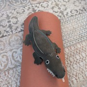 GREEN &amp; WILD'S Colin the Crocodile (Krokodyl) zabawka ekologiczna dla psa